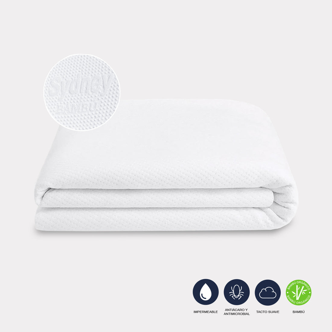 Protector de Colchón Antiácaros Impermeable de Bambú