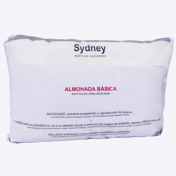 Almohada Básica Microfibra y Antialérgica 48x66