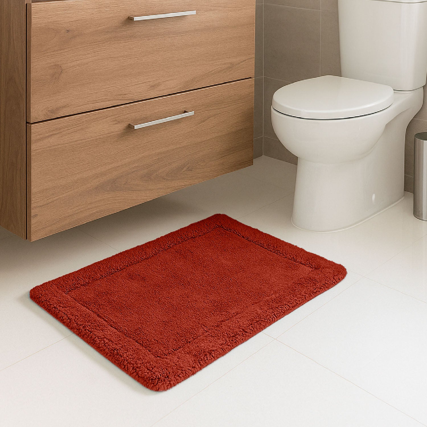 Alfombras para Baño Rectangular de Algodón